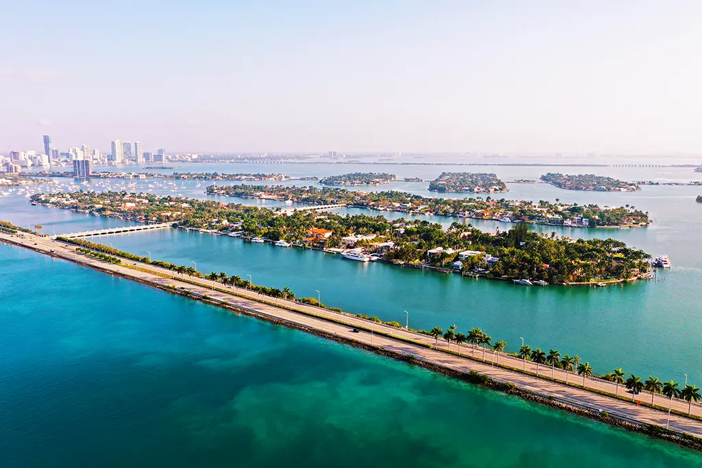 Hibiscus, Palm and Star Islands Miami
