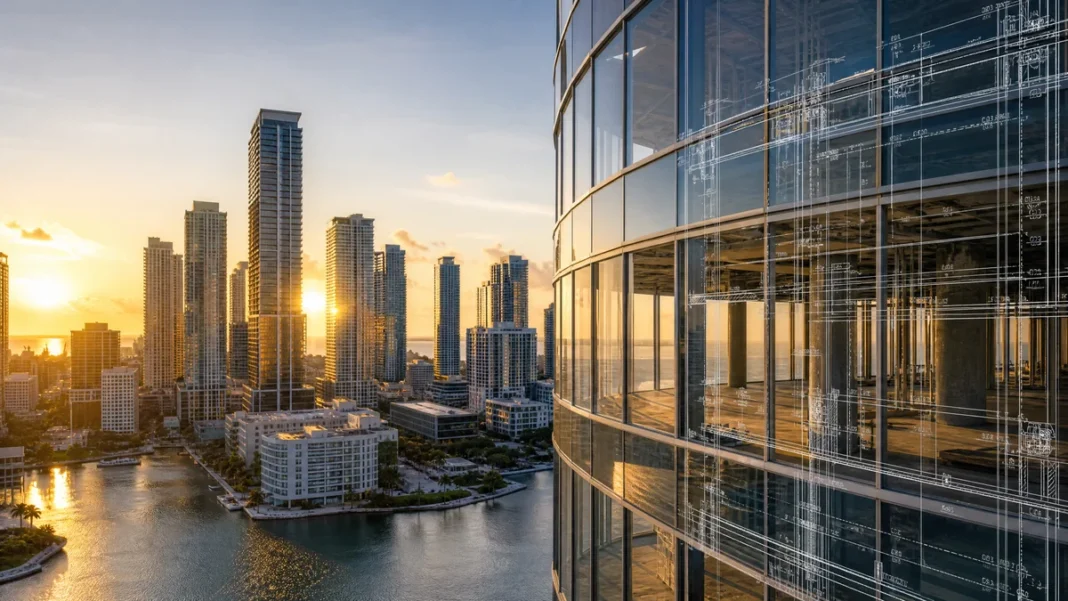article1-featured-1200x675-3 SIRS Generation Florida condo reforms Miami 2026 — Brickell skyline with structural blueprints