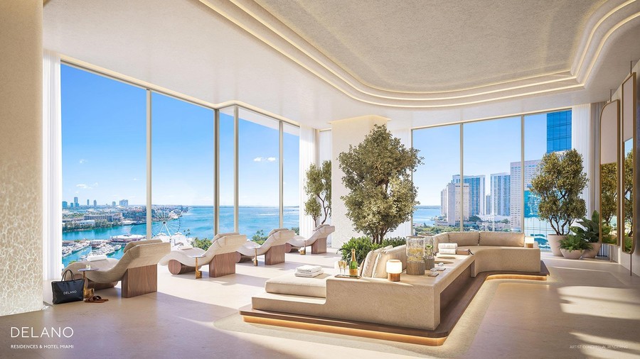 Delano Residences sky pool with panoramic views