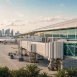 MIA Future Ready: cómo la infraestructura aeroportuaria debe entrar en el análisis de ubicación en Miami Miami International Airport terminal and runway in an editorial view