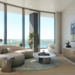 Conceptual rendering of the primary sitting room at The Longevity Penthouse in Rivage Bal Harbour