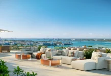 The Longevity Penthouse at Rivage Bal Harbour: A $75 Million Oceanfront Residence Built Around Wellness Conceptual rendering of the sunset deck and oceanfront outdoor living at The Longevity Penthouse in Rivage Bal Harbour
