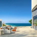 Conceptual rendering of Sunset Deck B at The Longevity Penthouse in Rivage Bal Harbour