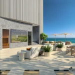 Conceptual rendering of Sunset Deck C at The Longevity Penthouse in Rivage Bal Harbour