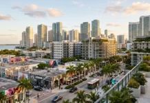 Miami’s New Knowledge Campus: What Carnegie Mellon in Wynwood Means for Buyers Editorial view of Miami's urban core with contemporary residential towers and a former warehouse district turning into a business neighborhood